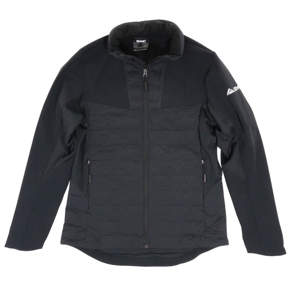 SYNC Performance Men Down Training Jacket Medium Insulated Ski Black Nylon